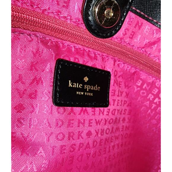 Kate Spade Ellison Avenue Sidney Tote Bag, Plaid Snapdragon Pink and wallet - Picture 5 of 15